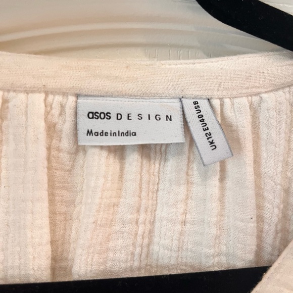 ASOS Cream Button-Up Blouse - Picture 2 of 3